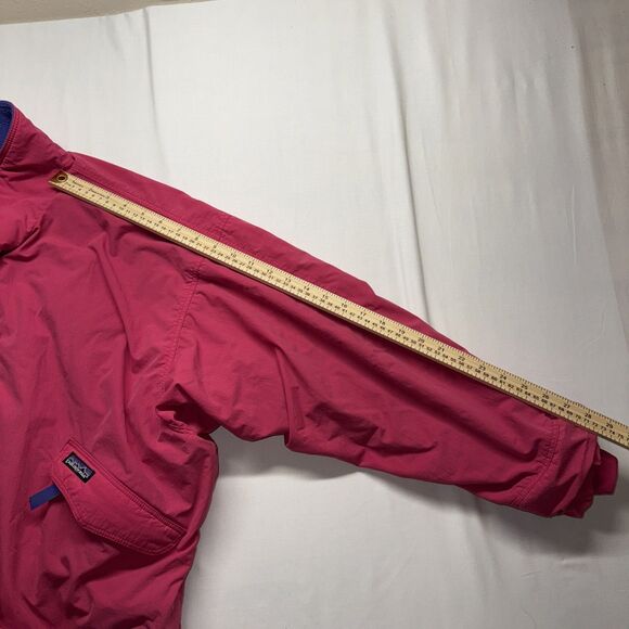 Vintage Patagonia Shelled Synchilla Jacket USA Made Pink Women’s 14 Late 80s - Picture 12 of 16